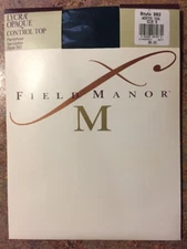 Teal colored Pantyhose Field Manor Control Top Sandaltoe #382 sz B Dayton Hudson