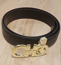 Salvatore Ferragamo Men's Classic Luxury Italian Leather Belt - Over 5 Colors US