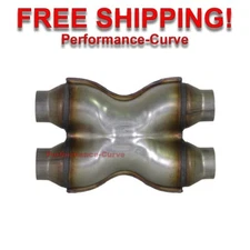 2" Crossover X Pipe Universal Custom Exhaust 409 Stainless Steel