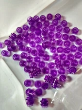 Trans Purple 1x1 Round Stud #4073—100 Pieces—Custom & Compatible