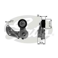 Gates T38317 Belt Tensioner, V-Ribbed Belt For Audi Porsche VW