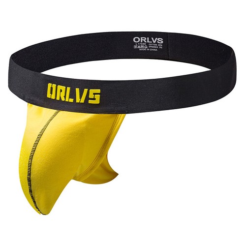 Orlvs Men's Panties Sexy Thong Breath Cotton Pouch G-string Hip Lift Underwear - Bild 12 von 15