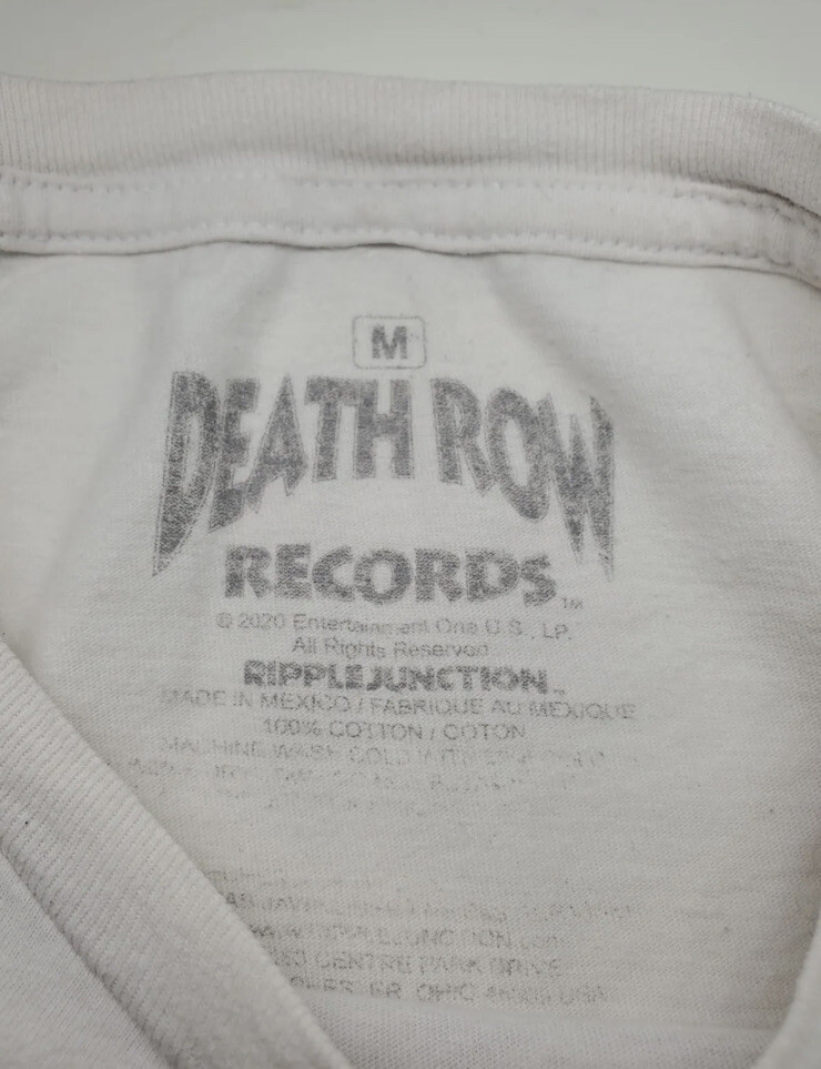 FILA Camicia da uomo ufficiale Death Row Records taglia media look vintage manica corta