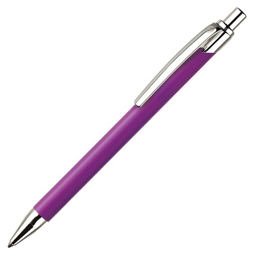 Ballograf 108-28 Rondo - Penna A Sfera Retrattile Con Impugnatura In Gomma Morbida, Colore Turchese