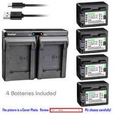 Kastar Battery Slim Dual Charger for Canon BP-718 CG-700 & Canon LEGRIA HF M88
