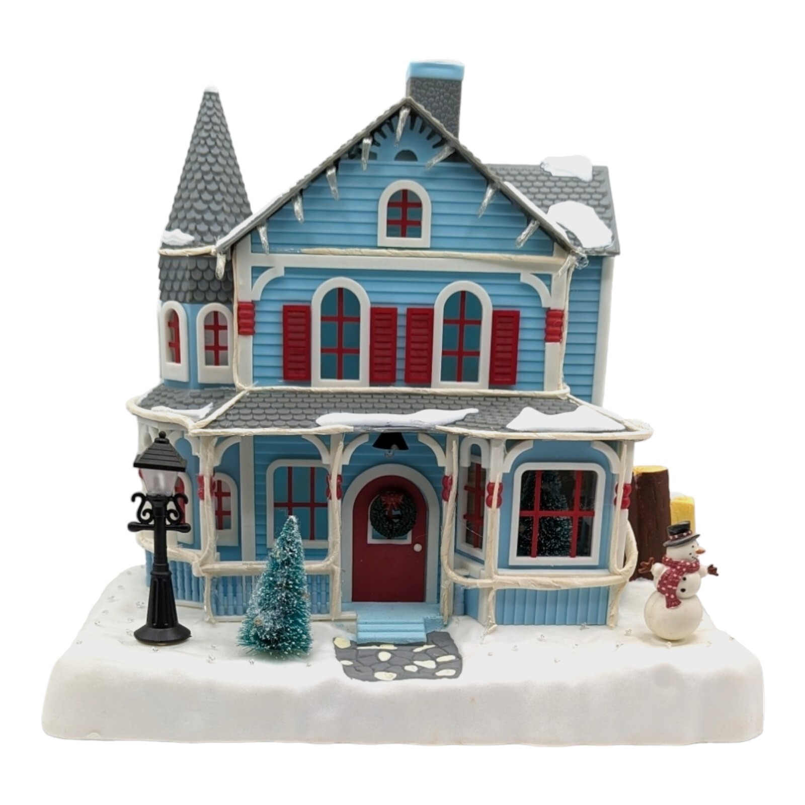 Vintage 2001 Avon Holiday Splendor Lighted Fiber Optic House Christmas