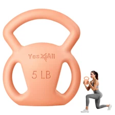 Yes4All Kettlebell Weight with Wide Multigrip Handle for Dumbbell Weights Exerci