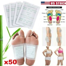 50PCS Detox Foot Pads Detoxify Patches Deep Cleanse Toxins Hot Health Care Pads