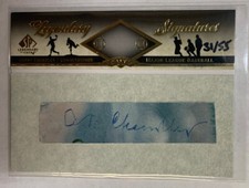2008 Upper Deck SP Legendary Cuts #LC-HC2 Happy Chandler Autograph #31/55