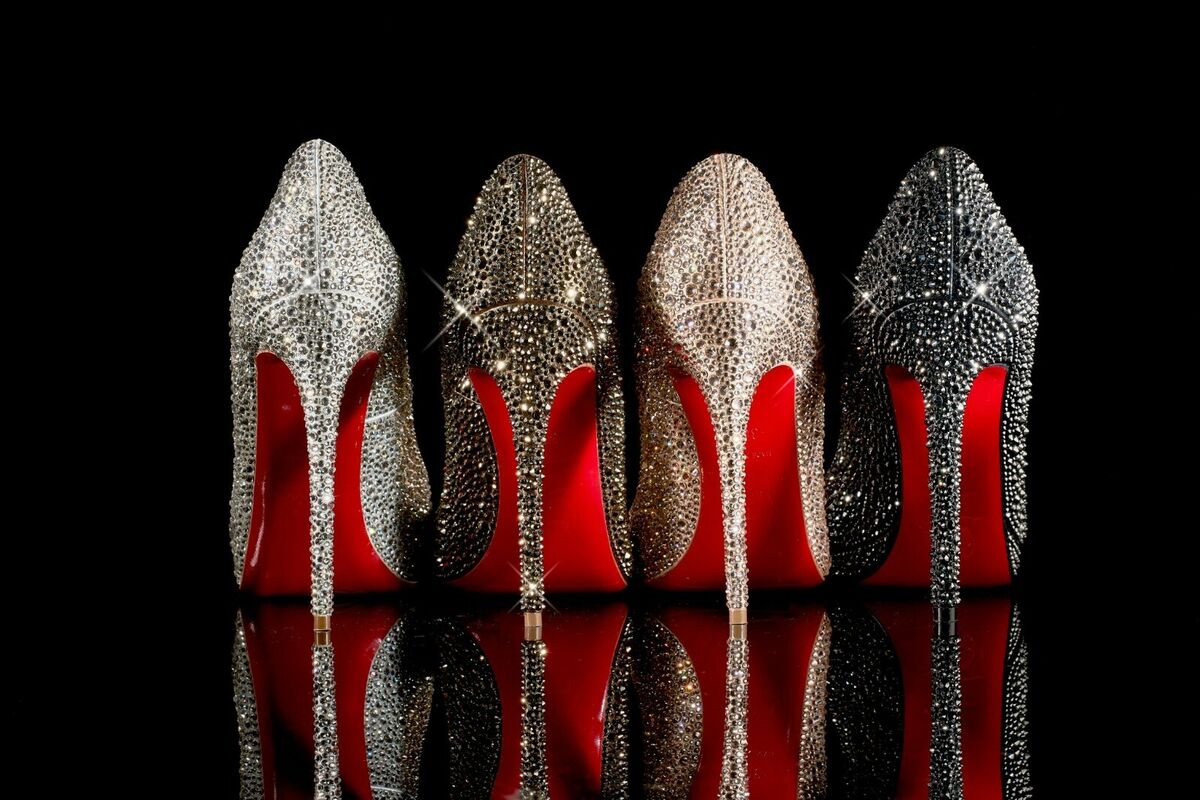 Christian Louboutin Made With Swarovski Crystal Gold So Kate 120 RRP £2800  36.5