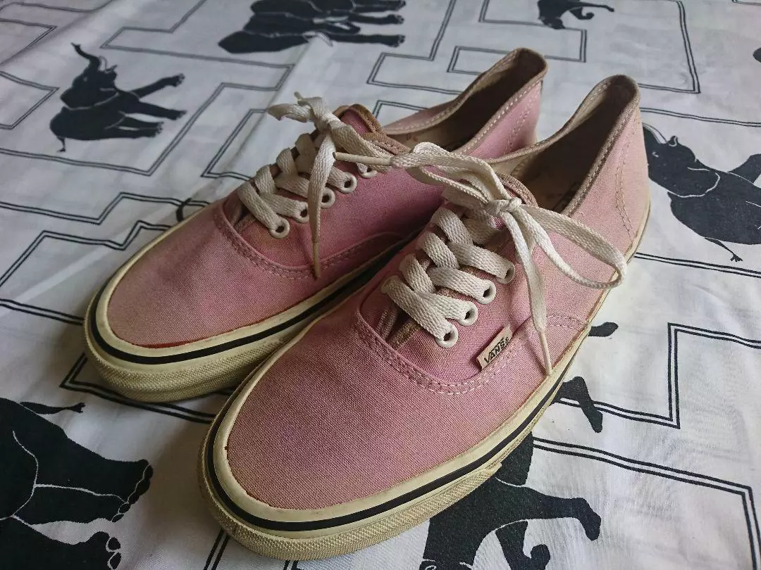 90S Made In Usa Vans Authentic Pink 27.5Cm Men 9.5US