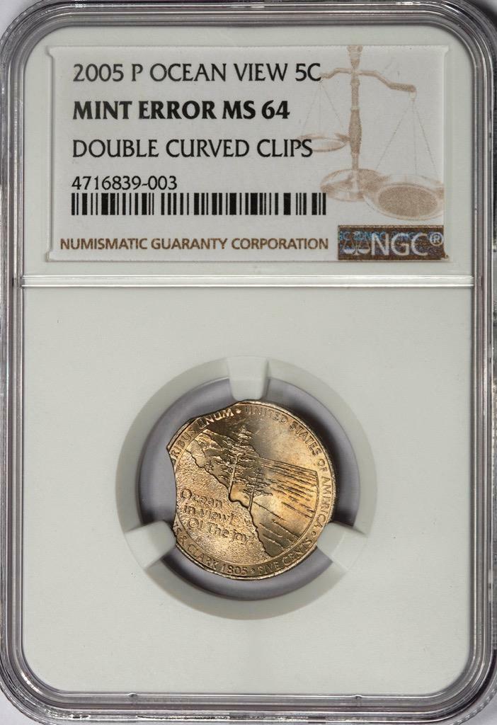スラブに欠けあり】NGC MS64RD 1847 スウェーデン 2/3シリング スラブ