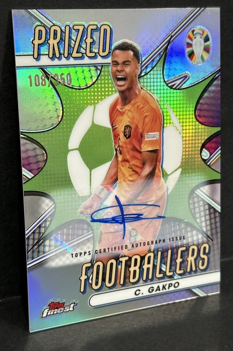 22-23 Topps Stadium CODY GAKPO 直筆サインカード 2023-24 Topps Chrome UEFA Club Competitions Cody Gakpo Auto