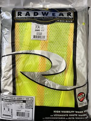 Radwear High-vis XXXL Yellow Safety Vest