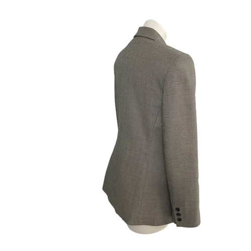 Kasper Blazer Womens Size 8 Herringbone Gray Jacket Office Casual Work Preppy - Picture 15 of 17