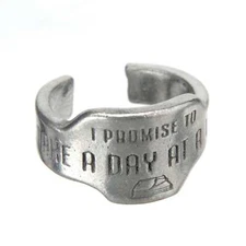 Take A Day At A Time Promise Ring | Simple Casual Promise Rings | One