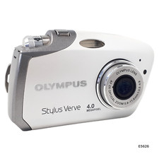 Olympus Stylus Verve 4MP 2x Zoom White Digital Compact Camera UNTESTED E5626