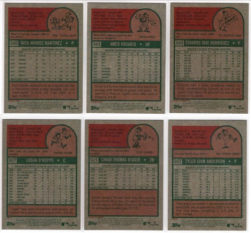 2024 Heritage High Number Green Border 6 Card Lot - Picture 2 of 2