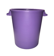 PURPLE 50L DIY BUILDERS CEMENT CONCRETE PLASTER WATER MIXER BIN BUCKET & HANDLES