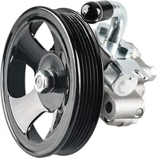 Power Steering Pump with Pulley Compatible with Hyundai Tucson V6 2.7L - 2005