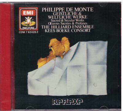 De Monte: Opere Sacre e Profane / The Hilliard Ensemble, Kees Boeke Consort - CD