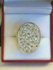 1.50Ct Round Cut Tester Pass Moissanite 14K Yellow Gold Plated Men's Ring