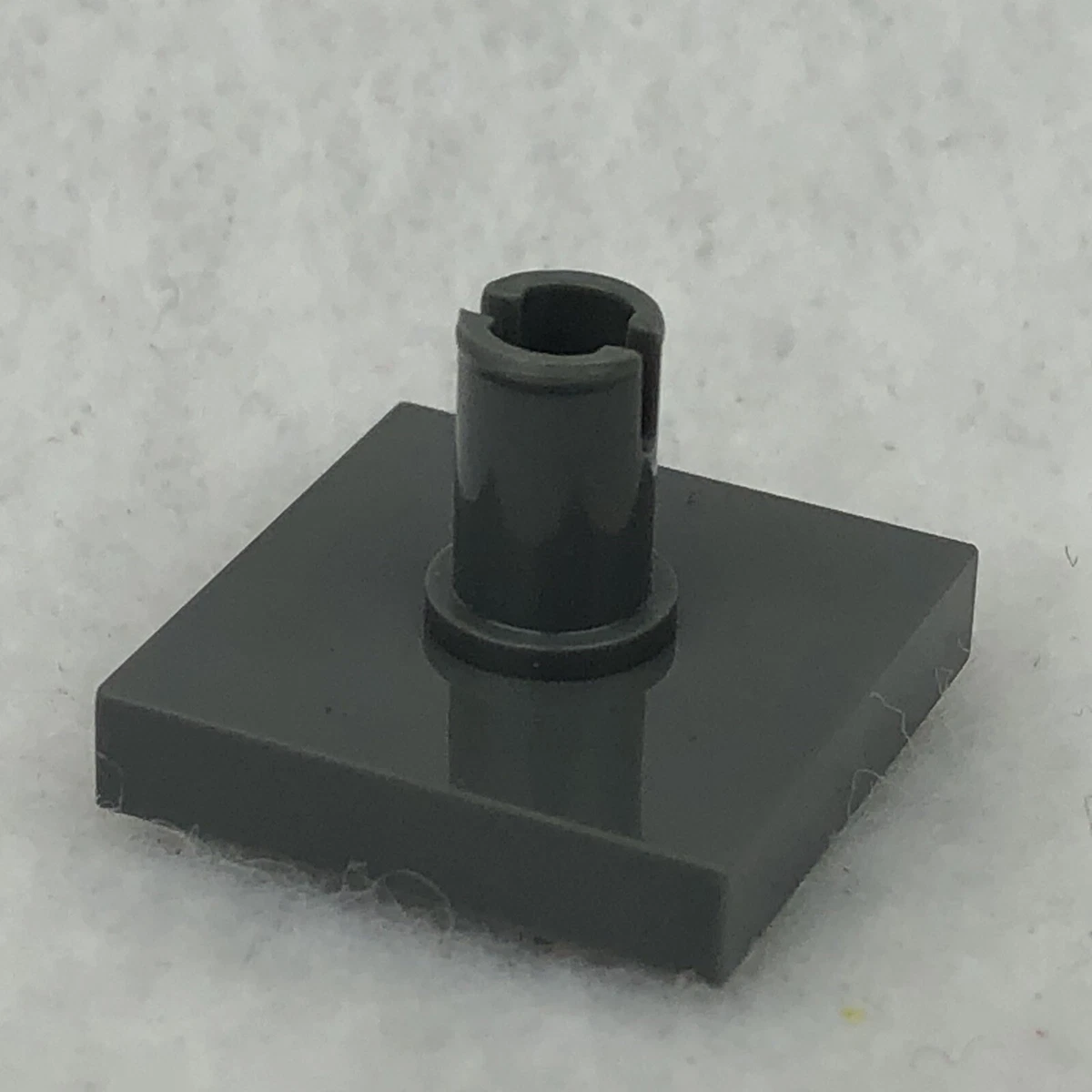 LEGO 2460 Dark Bluish Gray Tile Modified 2 x 2 with Pin x1