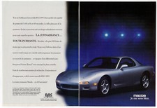 1993 MAZDA RX-7 Vintage Original 2 page Print AD - Silver coupe car photo AJAC