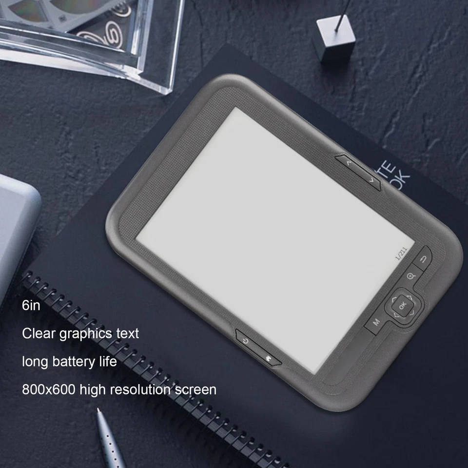 Ereader 6in 800x600 HD Ink Screen Ebook Reader FM Support With Protective Ca ZZ1 - Image 3 of 4