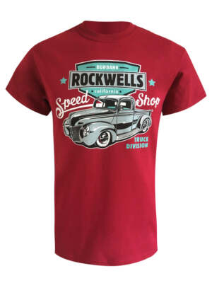 Rockwells Speed Laden Truck Division T/Shirt IN Rot Retro Design