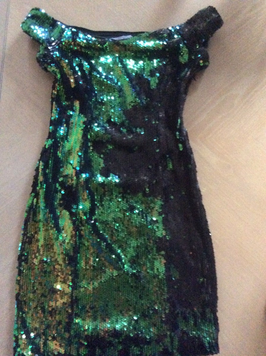 guess green sequin dress Women's Guess mermaid sequin dress size 0