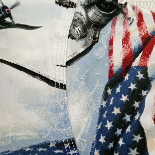 Camisa profesional American Legend Bass para hombre 3XL con botones de algodón bandera patriótica aviones - Imagen 6 de 13