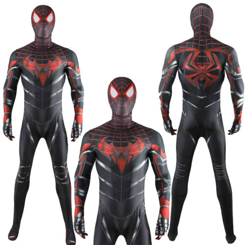 Advanced Tech Spiderman Tuta Spider-Man Costume Cosplay Halloween Adulto Bambini