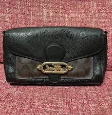 COAC leather shoulder bag carriage