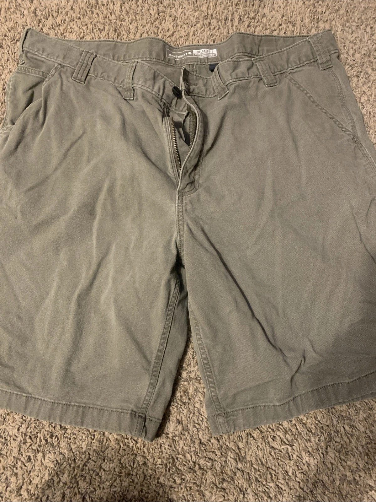 Pre-O sz 44 men’s Carhartt gr.sum shorts relaxed fit Zip/Button/5 /outdoor/casua