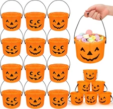 Jenaai 12 Halloween Trick or Treat Buckets Halloween Pumpkin Buckets Halloween P