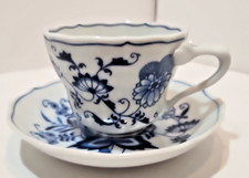 Vintage Blue Danube Japan Blue Onion Tea Cup And Saucer Ribbon Mark