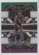 2023-24 Panini Select Concourse Green White Purple Prizm Ausar Thompson #95 11th