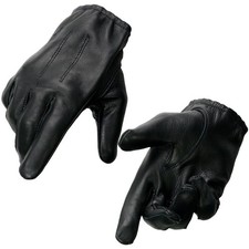 - SH887 BLACK Men's Deerskin Short Wristed Driving Gloves X-Small 