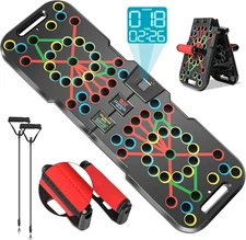 Push Up Board with Smart Count, Multi-Function 60 in 1 Push Up Bar (Foldable & P