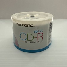Memorex CD-R 50 Paq 52/700M/80min Blank CD Sealed Brand New