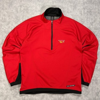 VTG Mountain Hardwear Gore Windstopper USA made red 1/4 zip gorpcore jacket XL