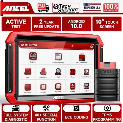 ANCEL DS700 OBD2 Bi-directional Scanner ECU Coding Full System Diagnostic Tool