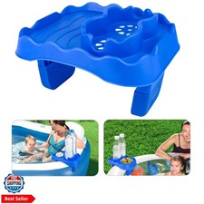 Hot Tub Side Table Tray with 2 Cup Holders, Foldable Drink Holder and Snacks ...