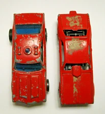 vintage 1969 olds.442  Fire dept.+ 69 plymouth mongoose both hotwheels redlines.