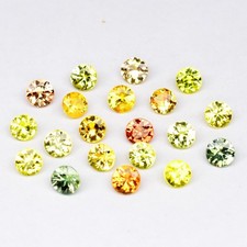 💎20p Lot 1.72ct t.w VS-VVS Round Brilliant Multi Color Sapphire - Thailand Gems