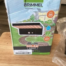 Brimmel Outdoor Solar Wall Sensor Light Travisa 600Lumens 