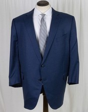 Xlent Custom Ermenegildo Zegna 15Milmil15 Super 150's Blue w/Graph SUIT 52 S