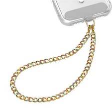 Beaded Phone Charm Wrist Strap with Tether Tab Cuban Colorful