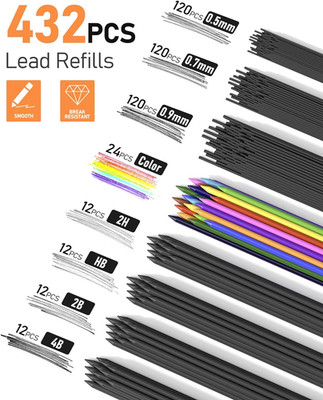 25PCS Mechanical Pencil Set with Case, Art Supplies with Metal Pencil 0.5, 0....